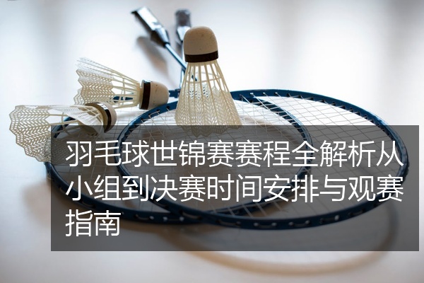 羽毛球世锦赛赛程全解析从小组到决赛时间安排与观赛指南