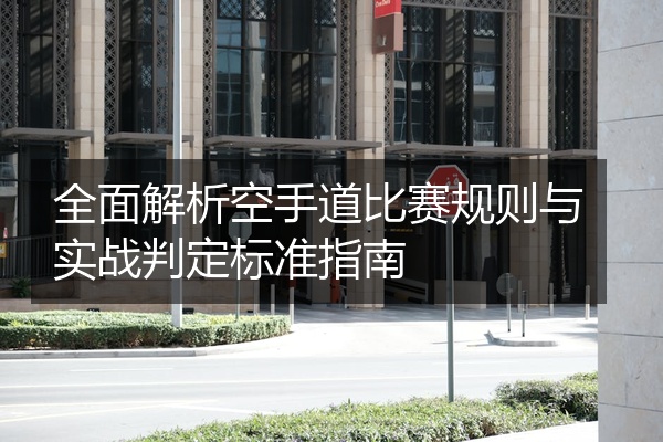 全面解析空手道比赛规则与实战判定标准指南